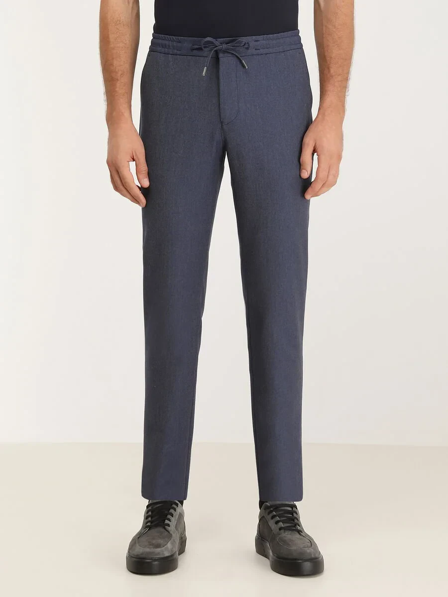 İndigo Dokuma Jogging Fit Casual Pantolon - 2