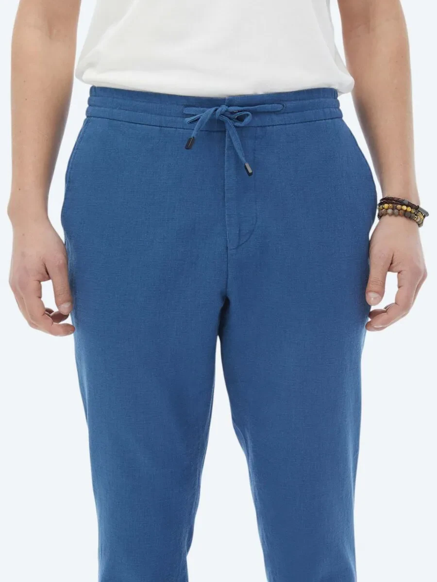 İndigo Düz Modern Fit Takım Elbise - 12