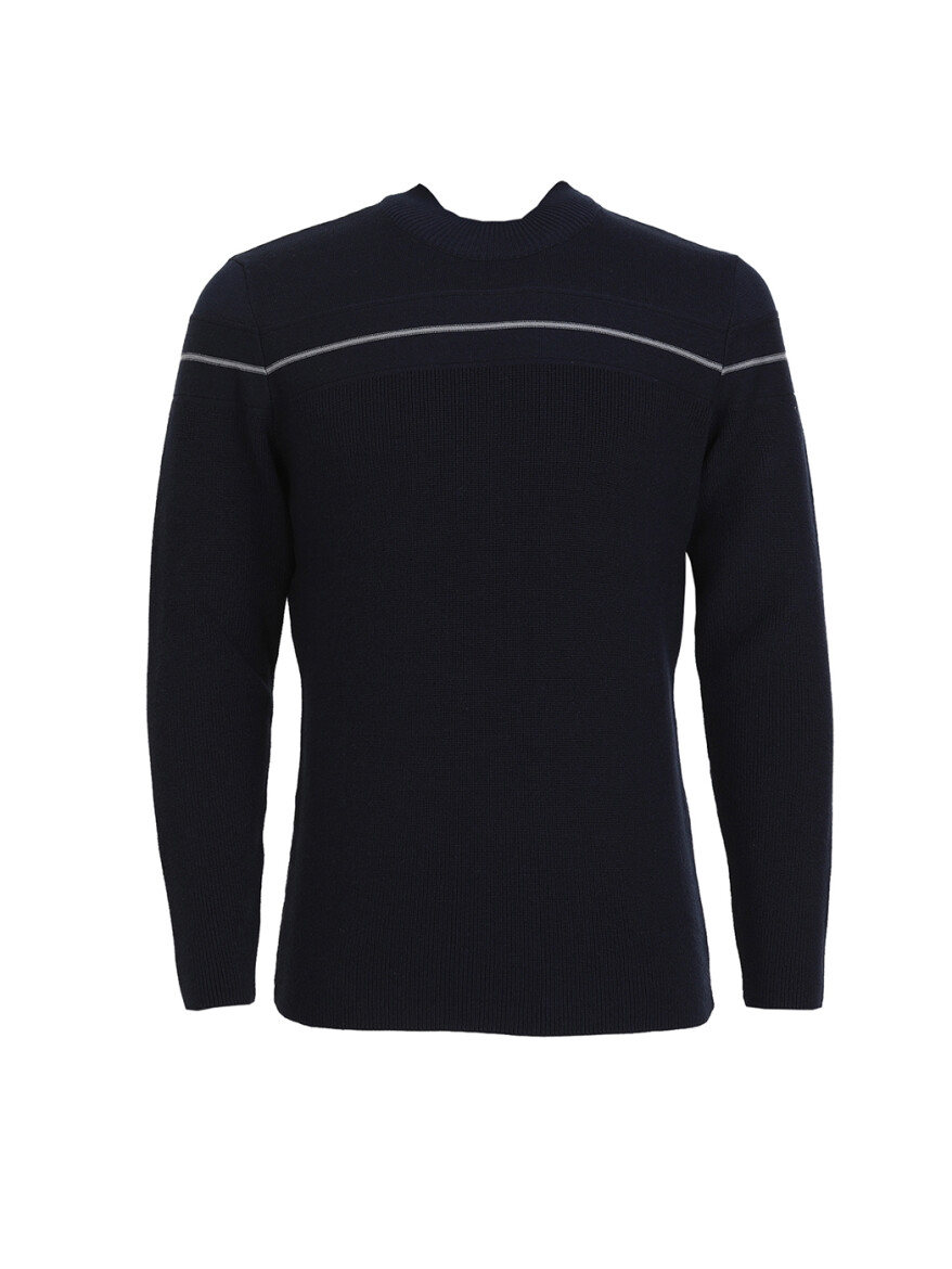 Indigo Knitwear Sweatshirt - 6