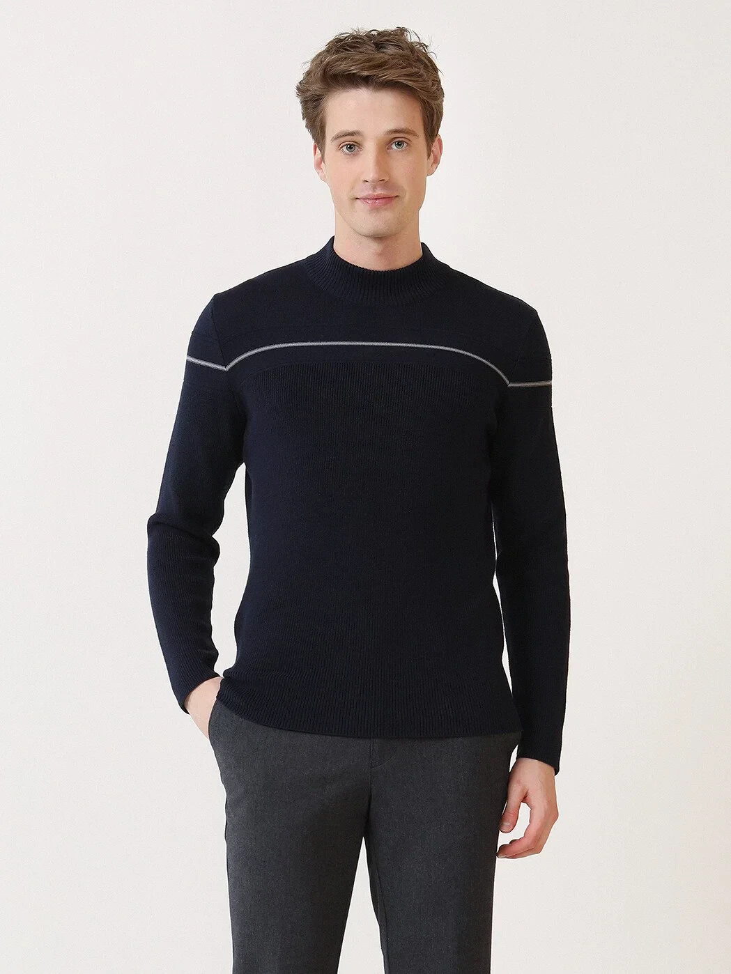 Indigo Knitwear Sweatshirt - 2