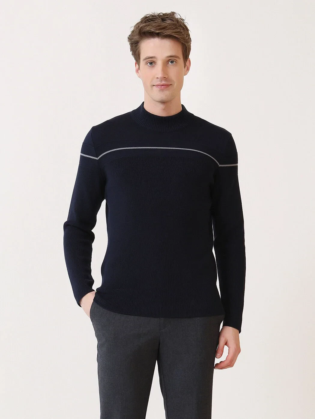 Indigo Knitwear Sweatshirt - 2