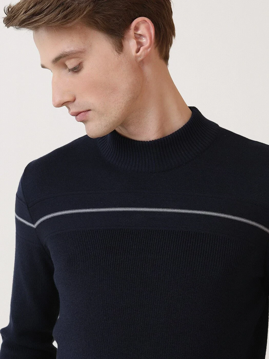 Indigo Knitwear Sweatshirt - 3