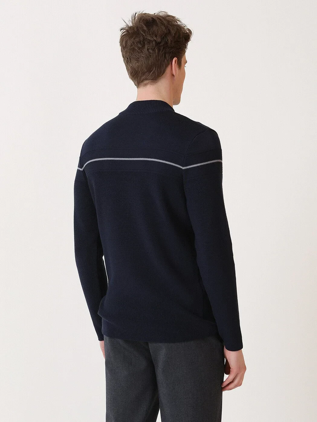 Indigo Knitwear Sweatshirt - 5