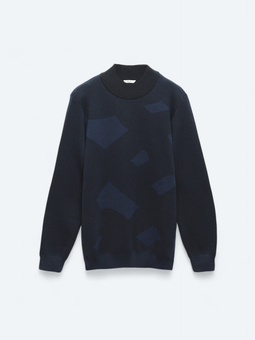 Indigo Knitwear Sweatshirt - 6
