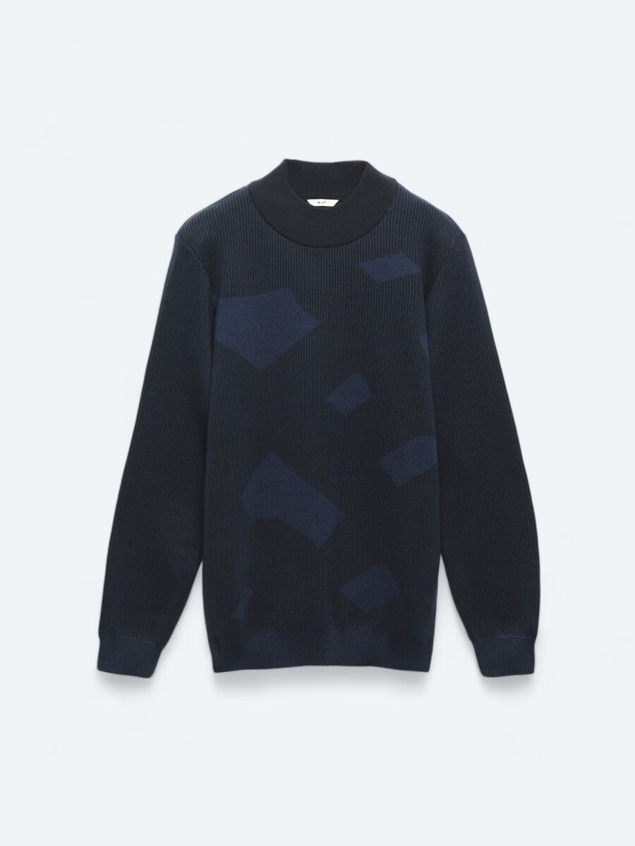 Indigo Knitwear Sweatshirt - 6