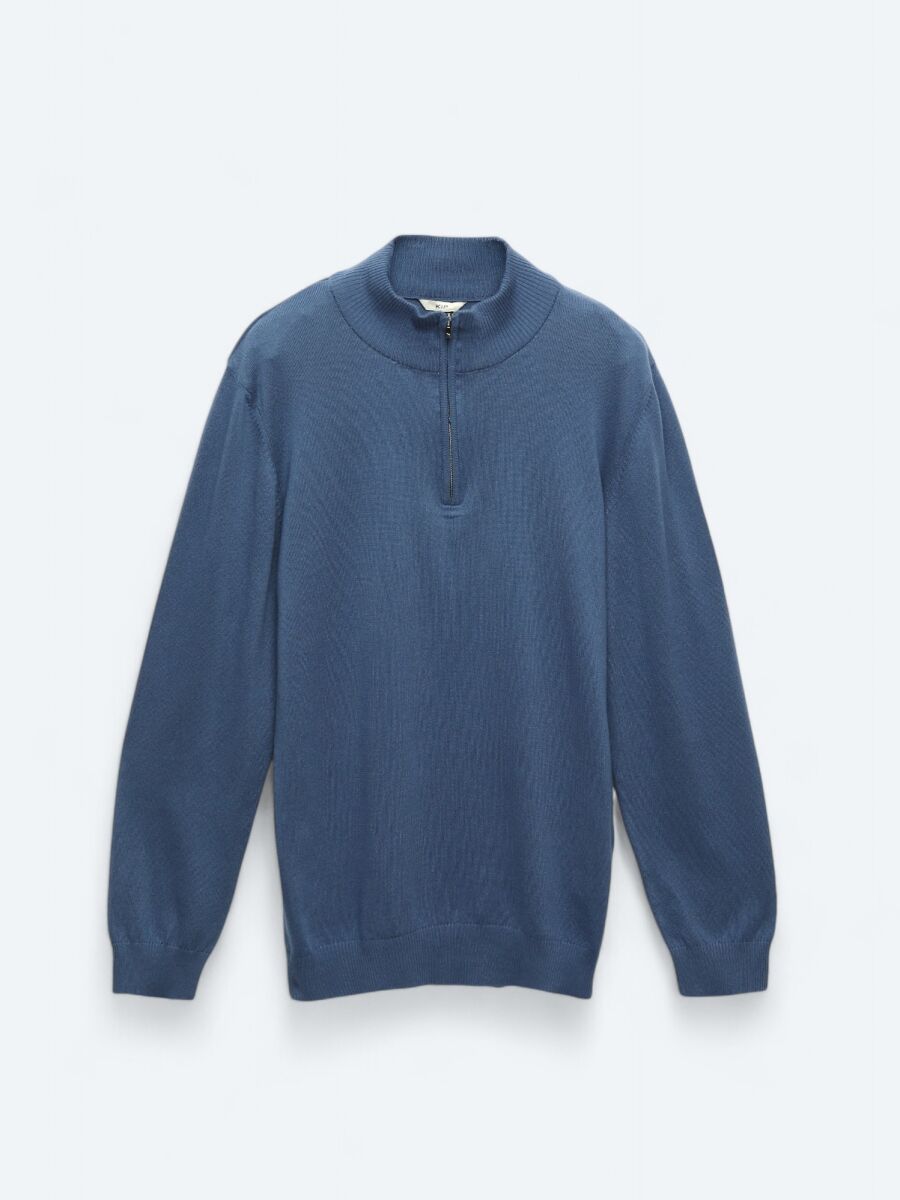 Indigo Knitwear Sweatshirt - 7
