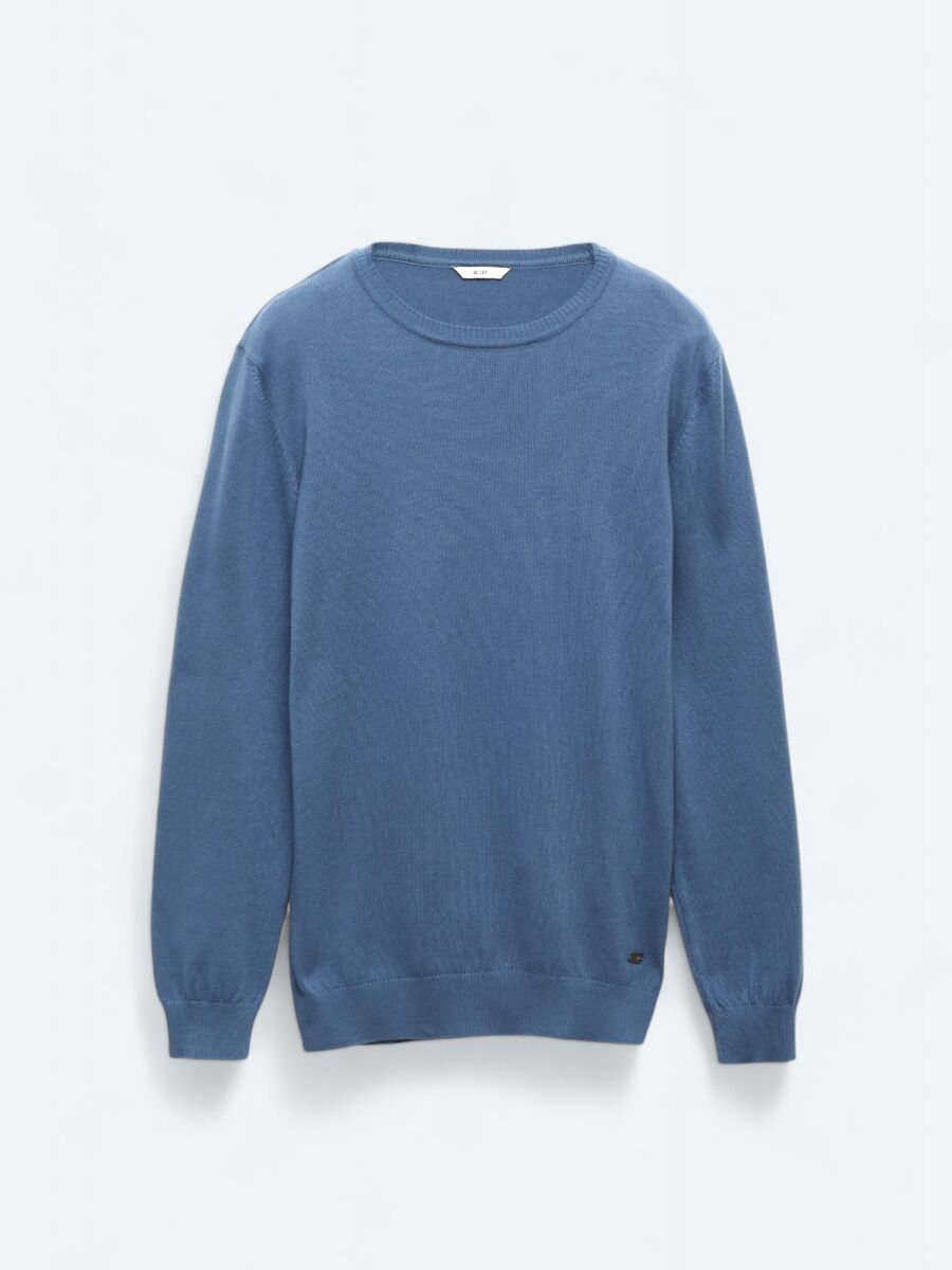Indigo Knitwear Sweatshirt - 6