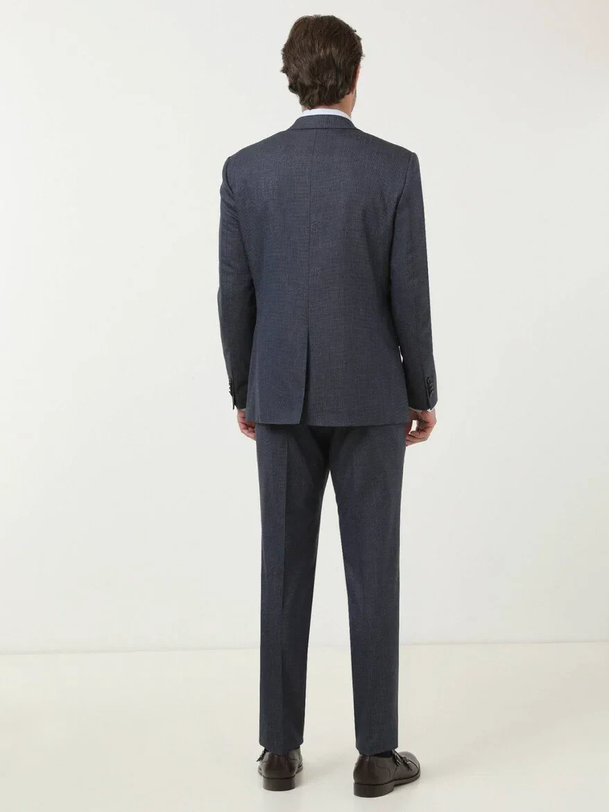 İndigo Mikro Modern Fit Takım Elbise - 4