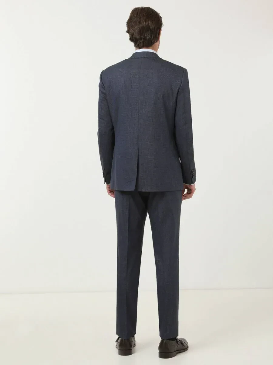 İndigo Mikro Modern Fit Takım Elbise - 4