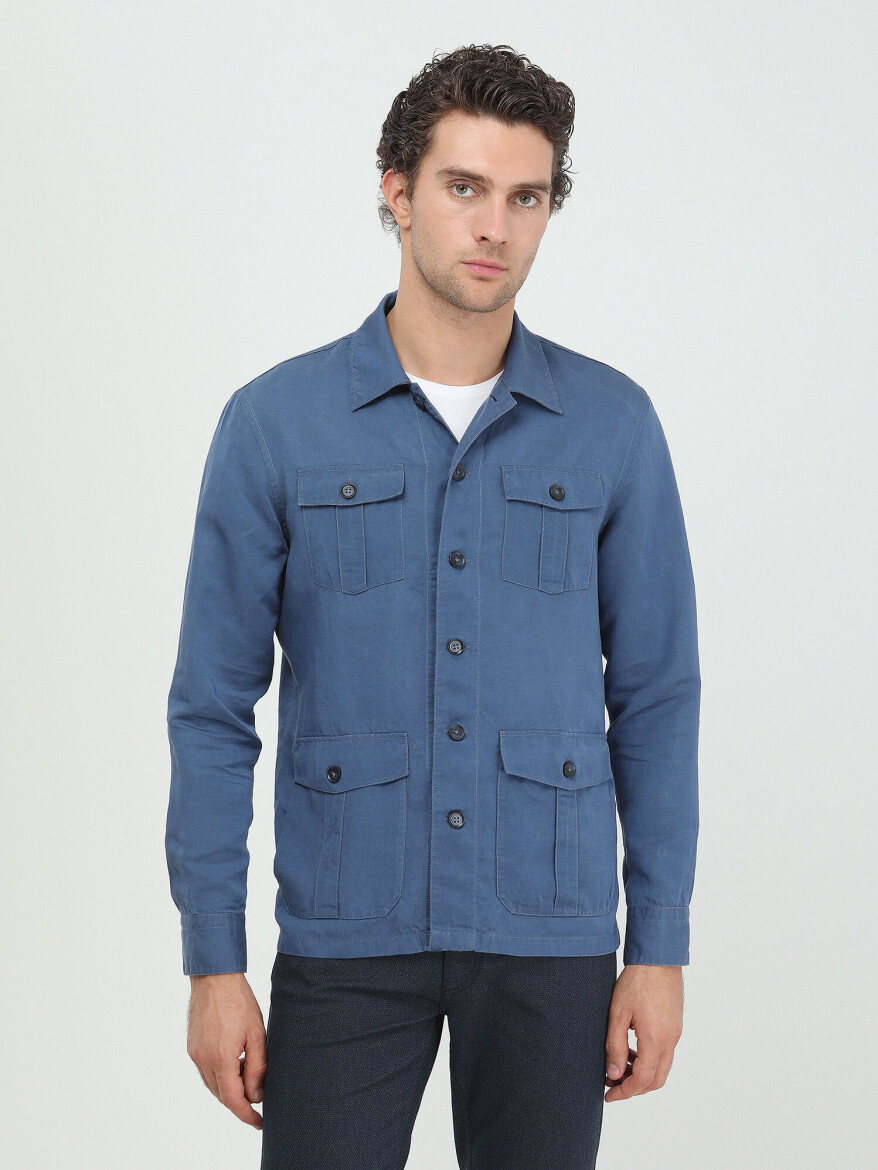 Indigo Overshirt - 4