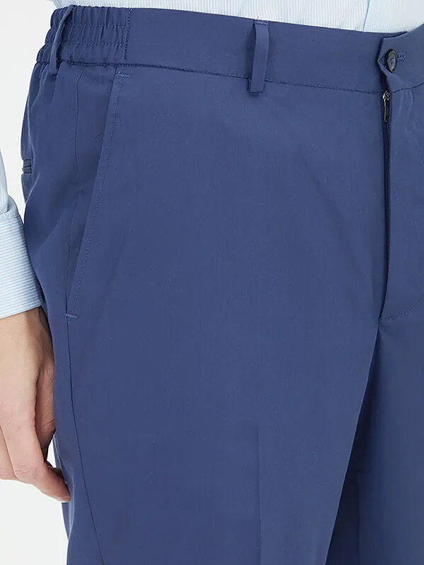 Indigo Plain Comfort Fit Suit - 4