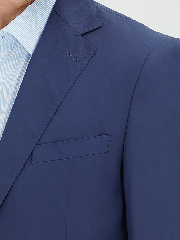 Indigo Plain Comfort Fit Suit - 3