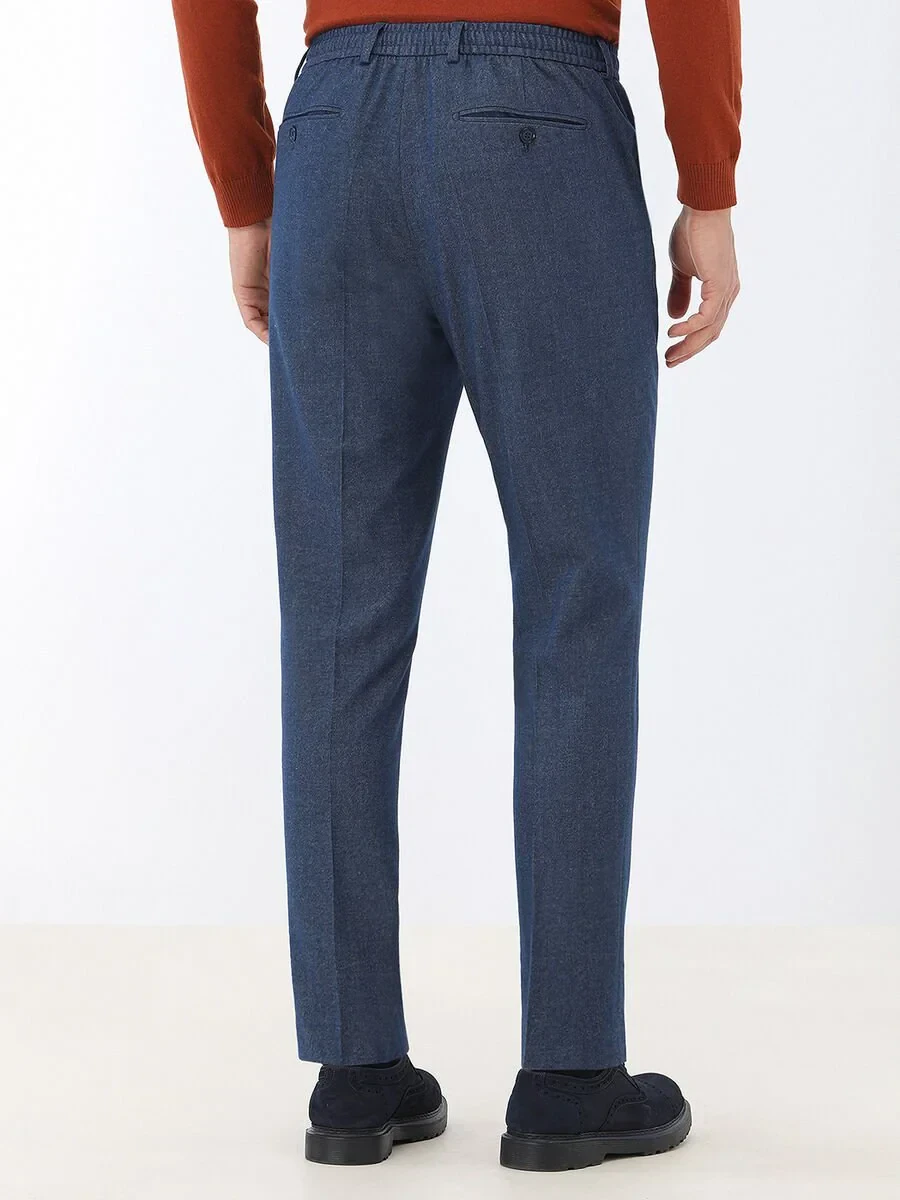 Indigo Plain Modern Fit Suit - 7