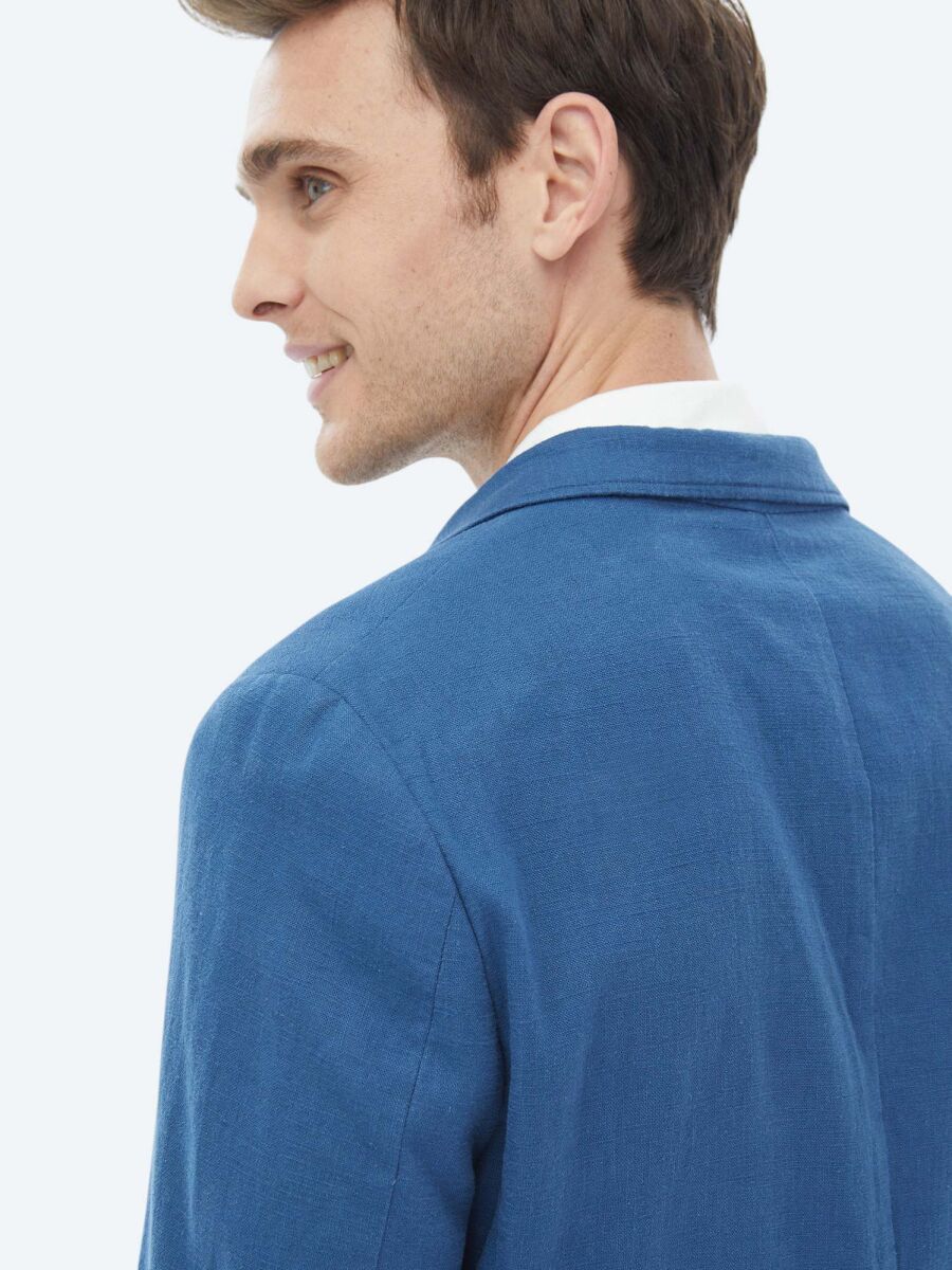 Indigo Plain Modern Fit Suit - 16