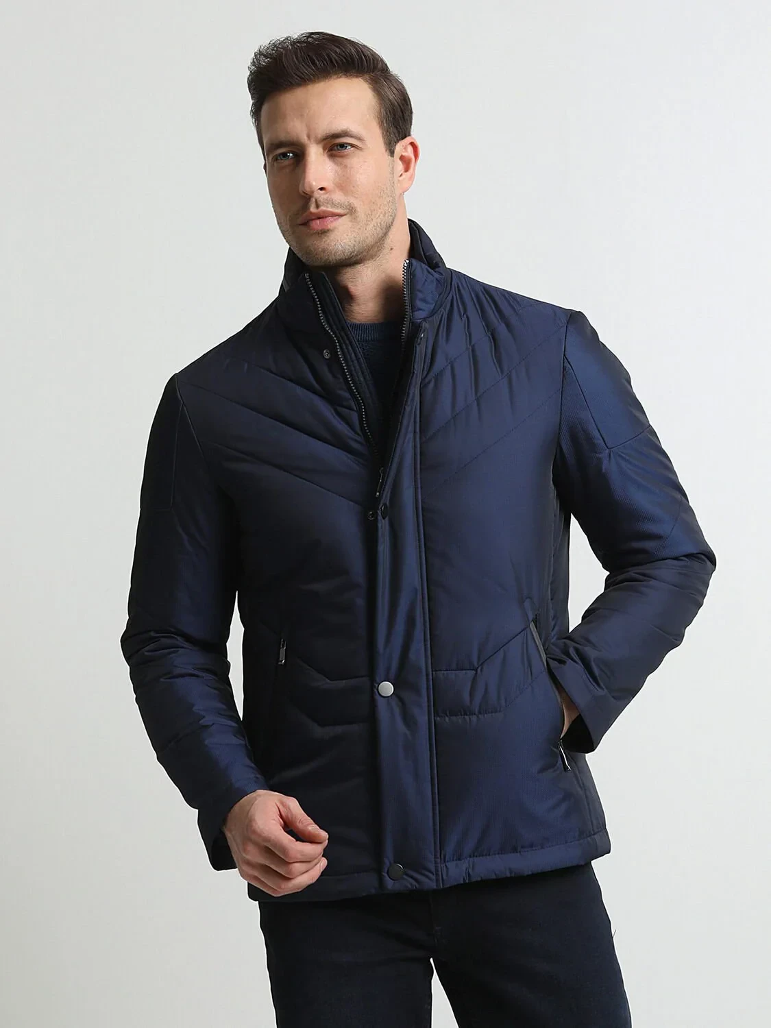 Indigo Regular Fit Blazer - 1