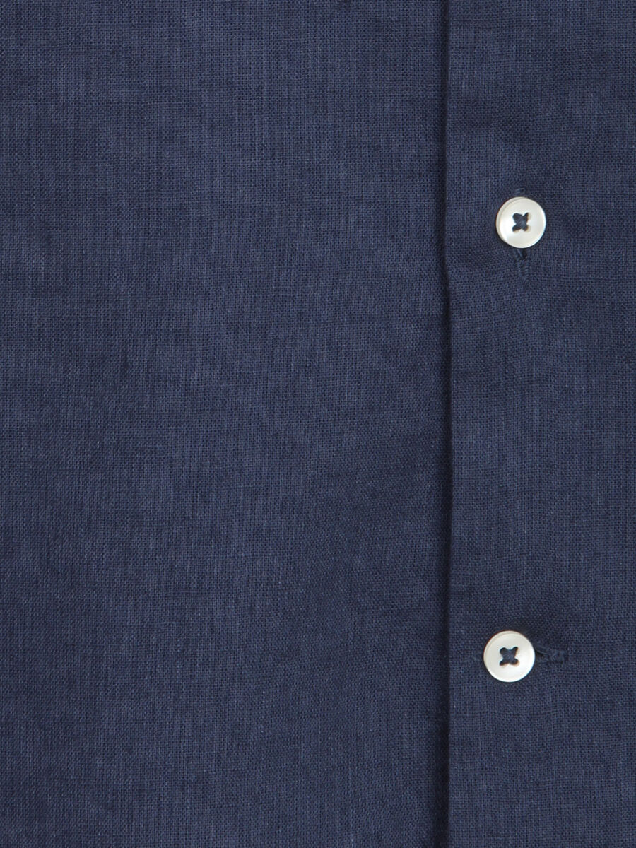 İndigo Regular Fit Uzun Dokuma Casual Pamuk Karışımlı Gömlek - 10