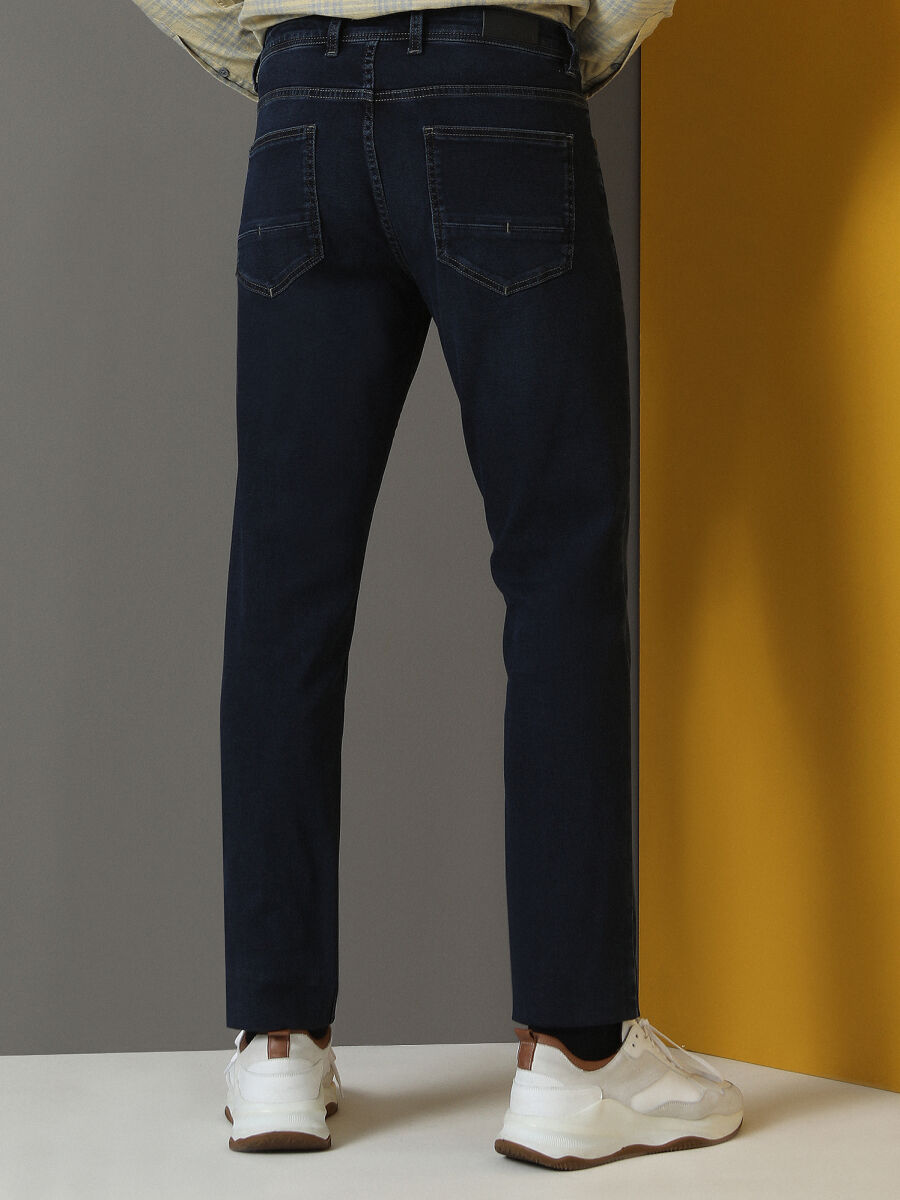 İndigo Slim Fit Denim Pamuk Karışımlı Pantolon - 5