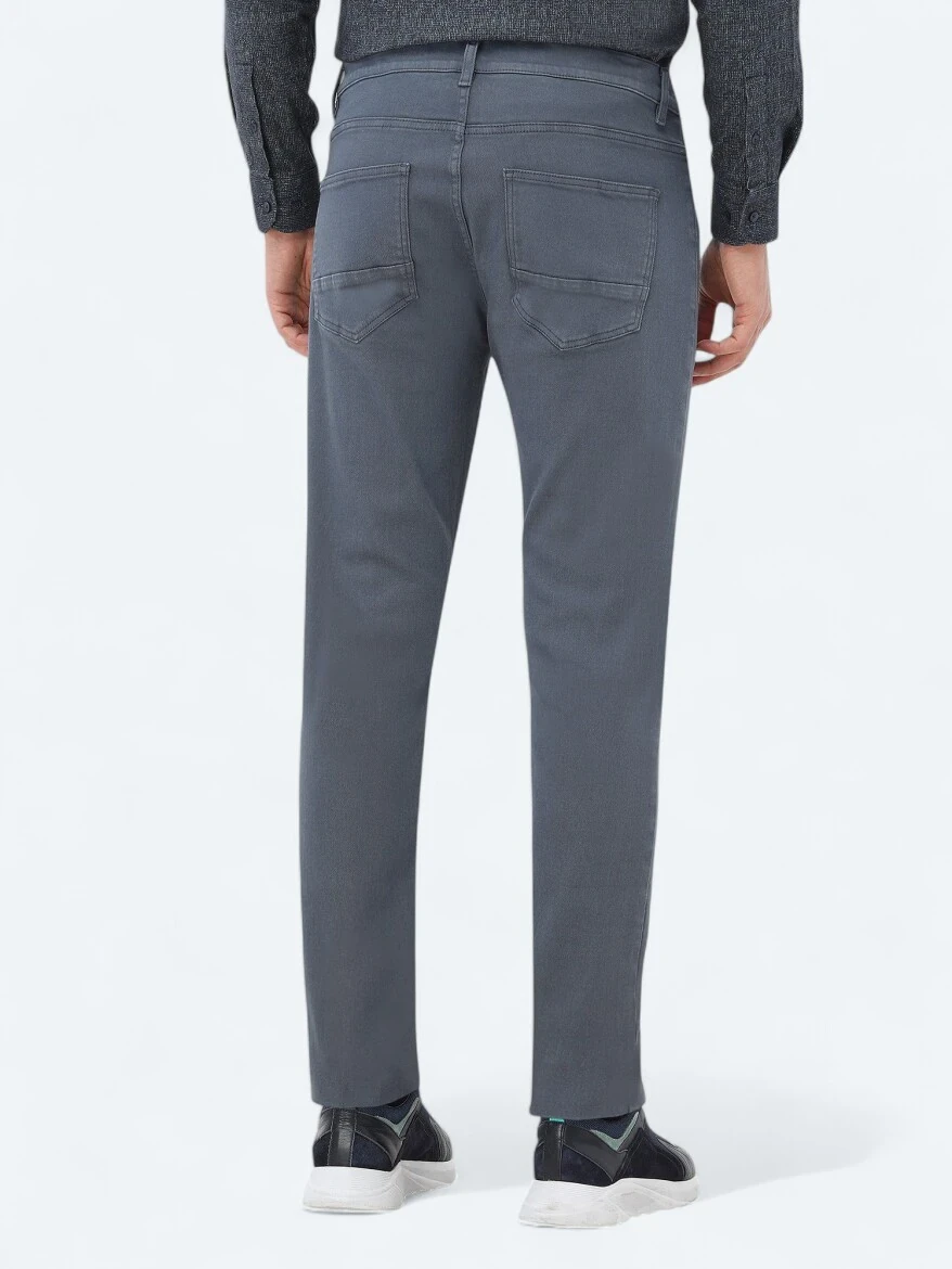 İndigo Slim Fit Denim Pamuk Karışımlı Pantolon 