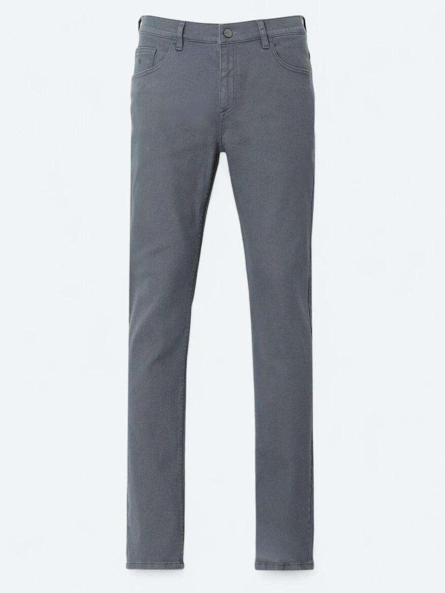 İndigo Slim Fit Denim Pamuk Karışımlı Pantolon - 5