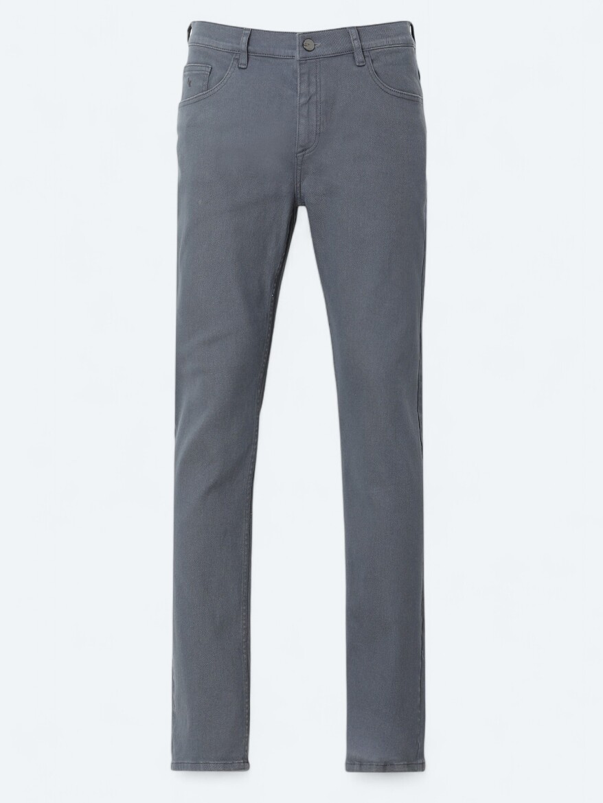 İndigo Slim Fit Denim Pamuk Karışımlı Pantolon - 5