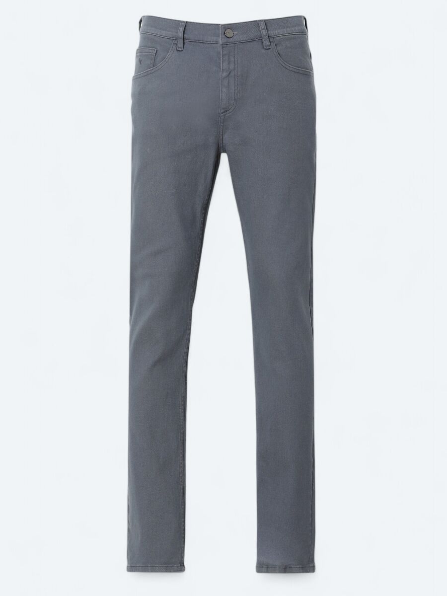 İndigo Slim Fit Denim Pamuk Karışımlı Pantolon - 5