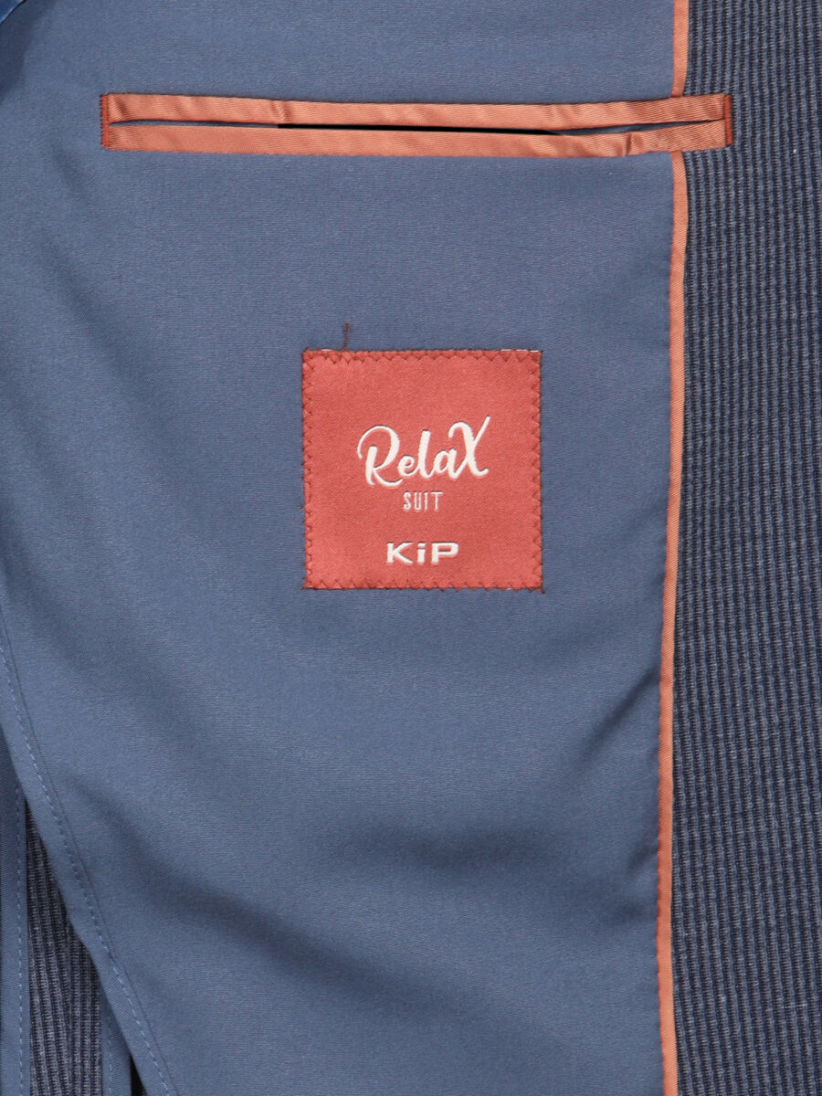 Indigo Striped Modern Fit Suit - 8