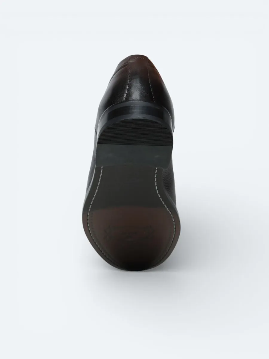 Kahverengi Deri Klasik Ayakkabı - 4