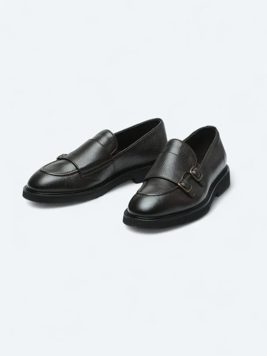 Kahverengi Deri Smart Casual Loafer - 2