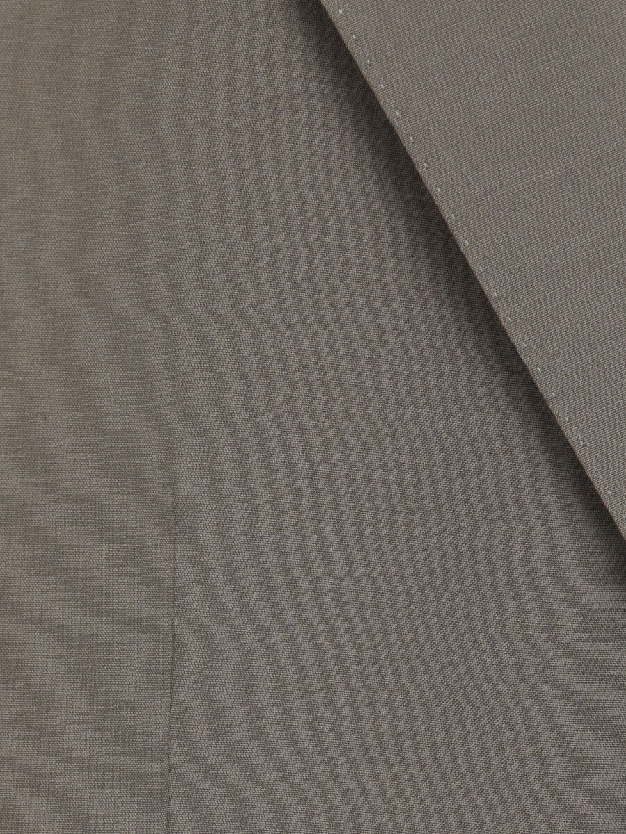 Kahverengi Kareli Modern Fit %100 Yün Takım Elbise - 11