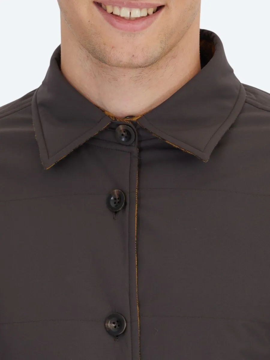 Kahverengi Regular Fit Kapüşonlu Casual Dokuma Mont - 6