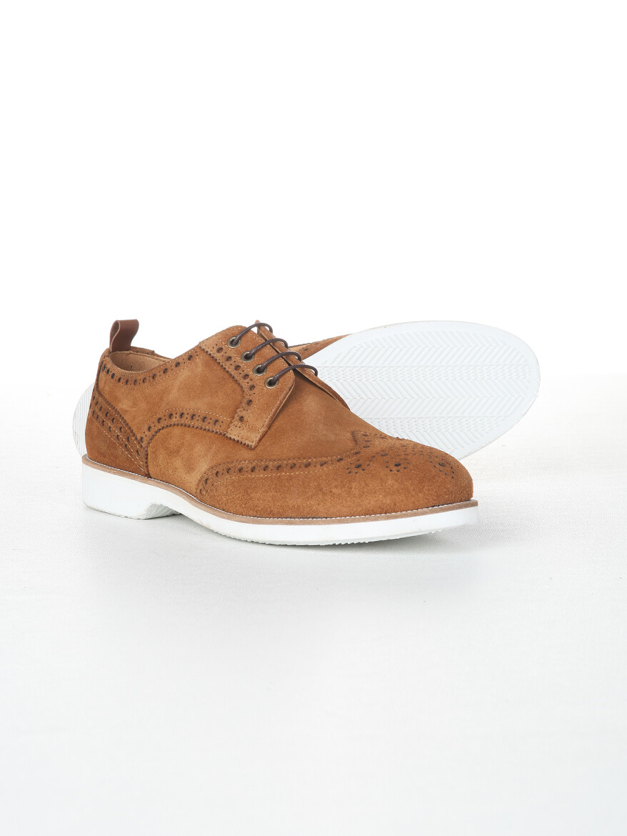 Kahverengi Süet Casual Ayakkabı - 4
