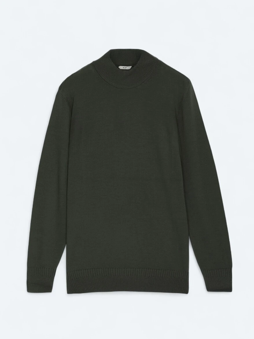Khaki Knitwear Sweatshirt - 7