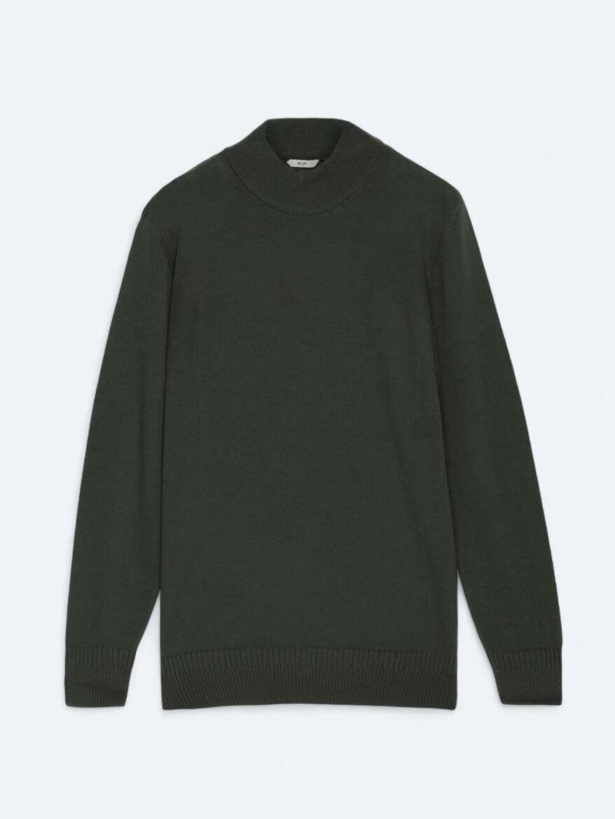 Khaki Knitwear Sweatshirt - 7