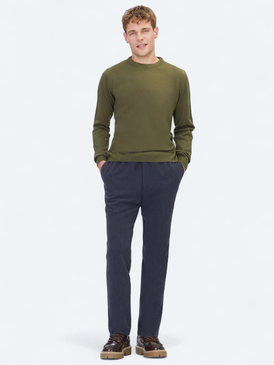 Khaki Knitwear Sweatshirt - KİP