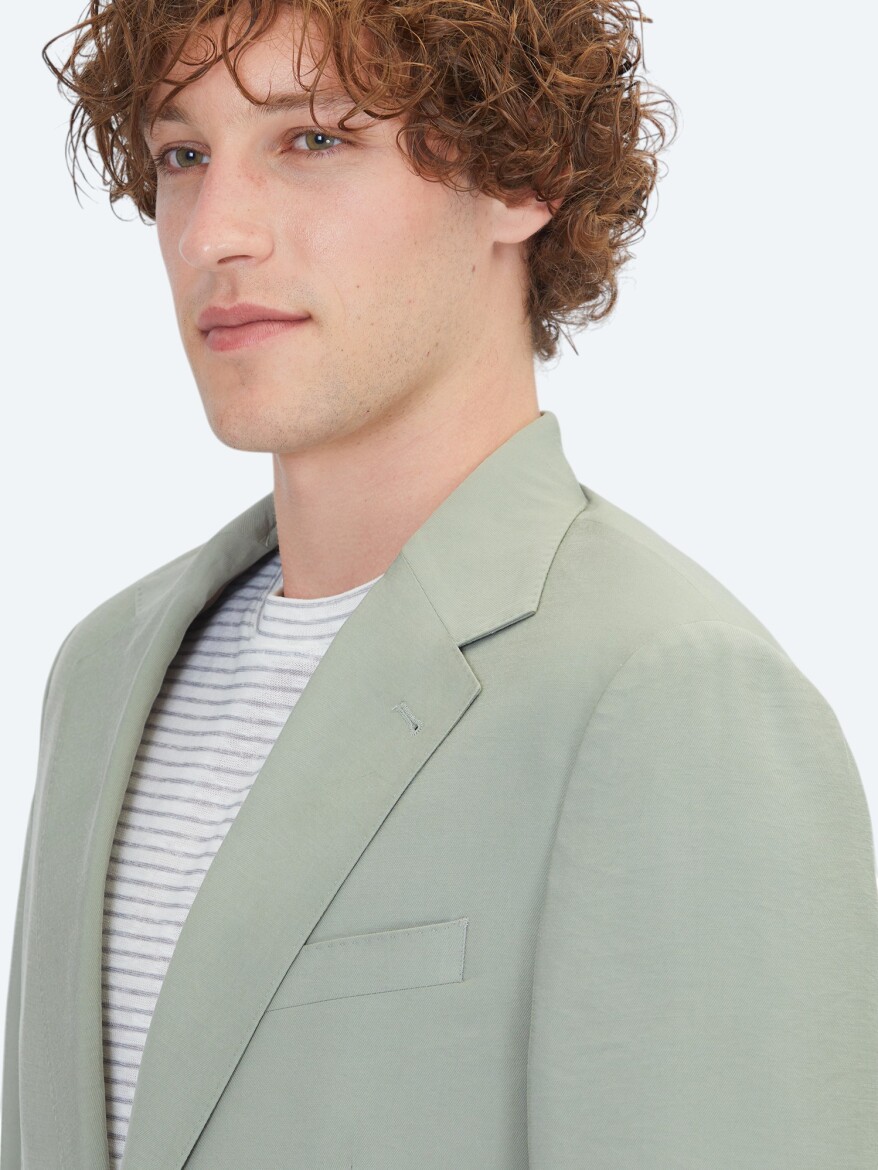 Khaki Modern Fit Suit - 5