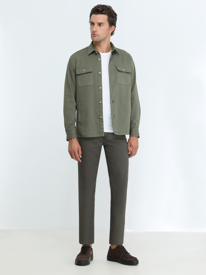 Khaki Overshirt - 2