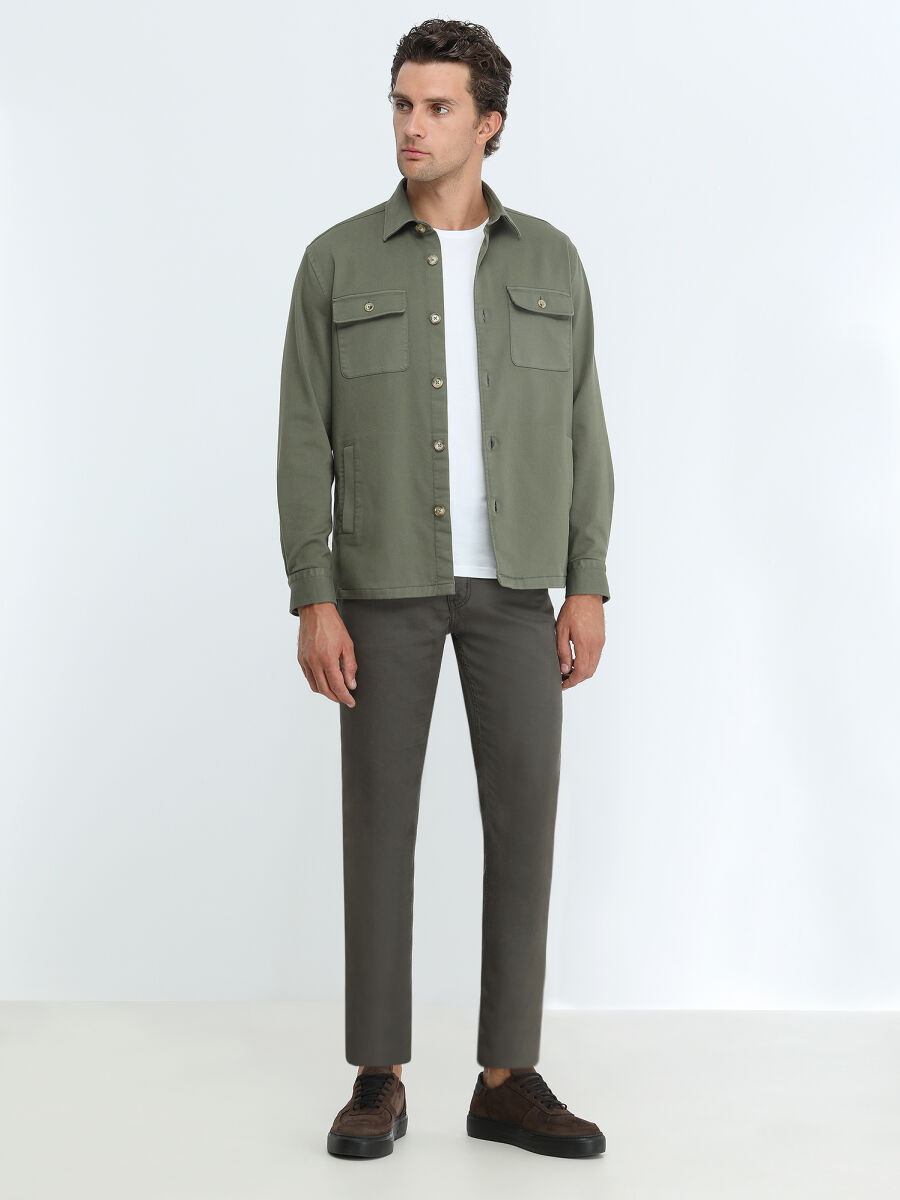Khaki Overshirt - 2
