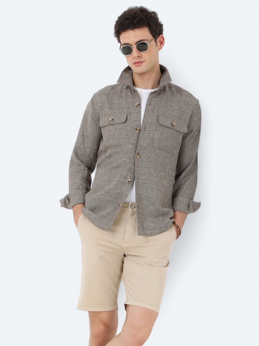 Khaki Overshirt - 2
