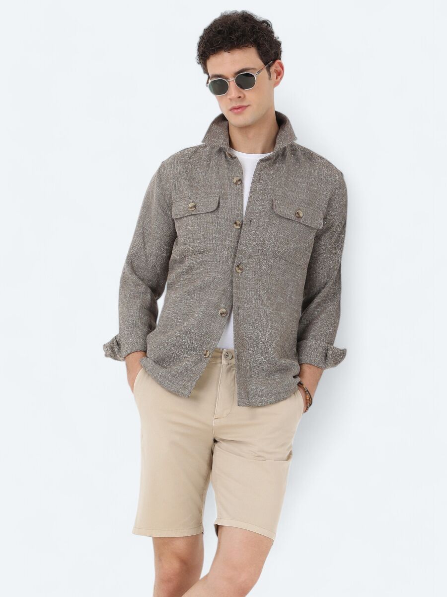 Khaki Overshirt - 2