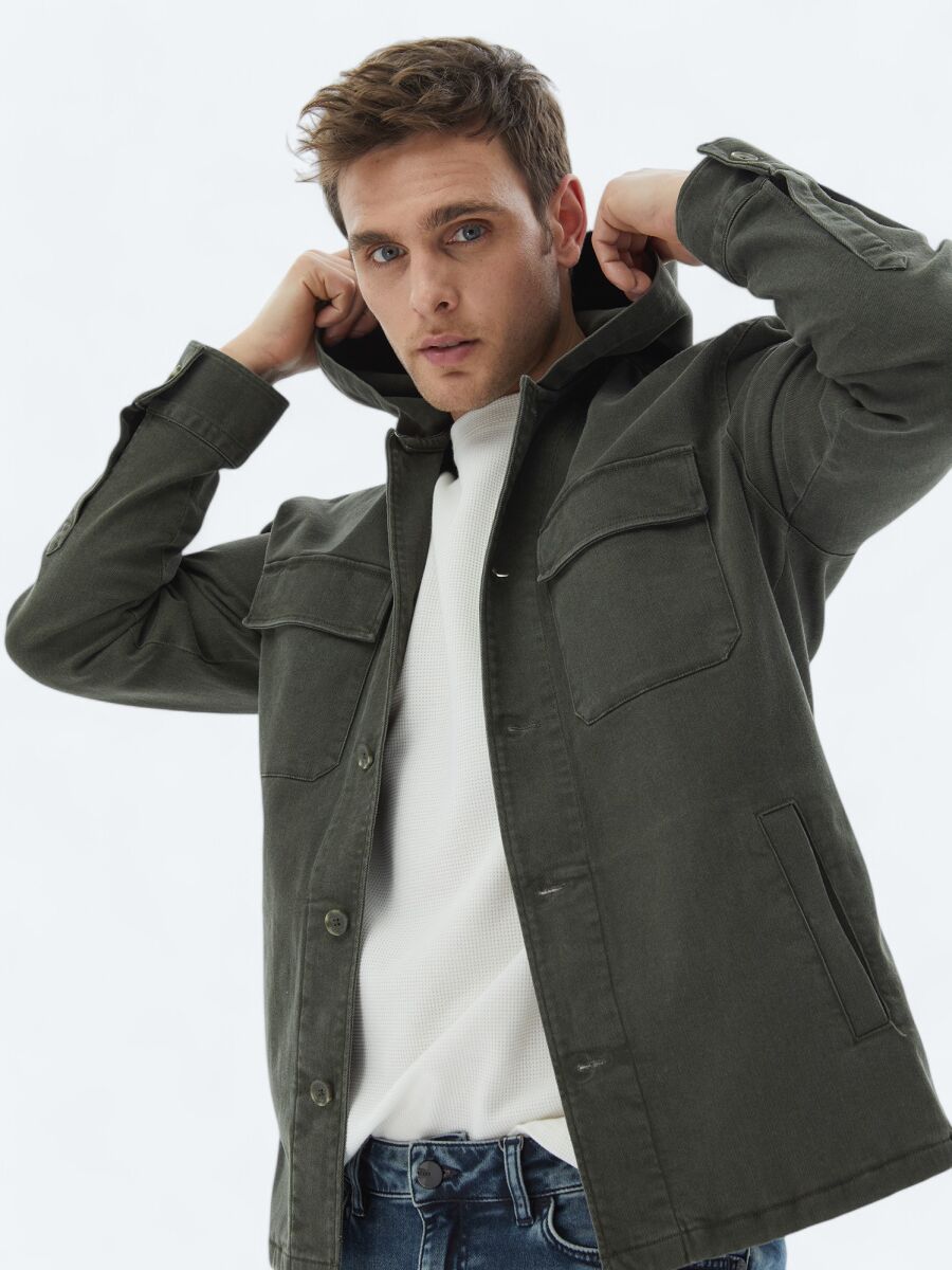 Khaki Overshirt - 4