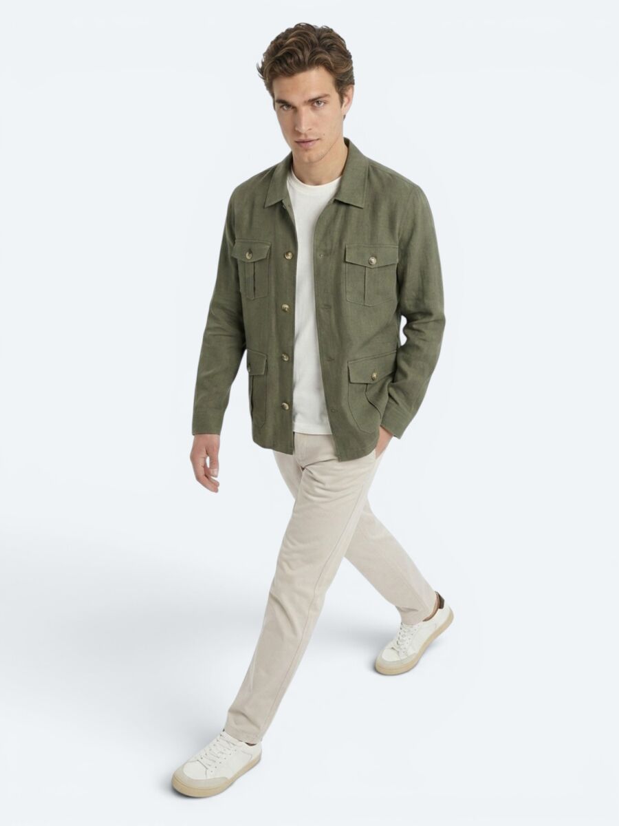 Khaki Overshirt - 4