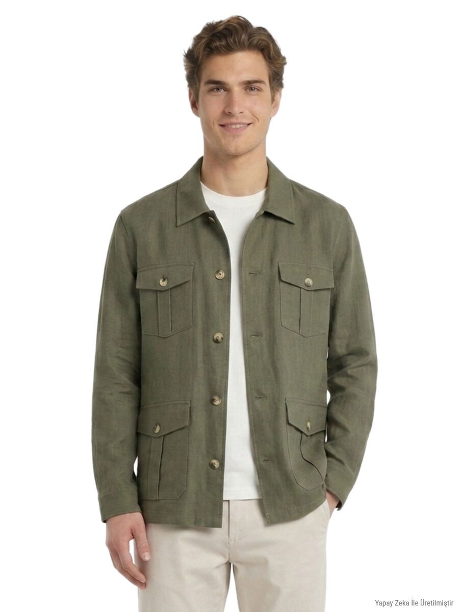 Khaki Overshirt - 3
