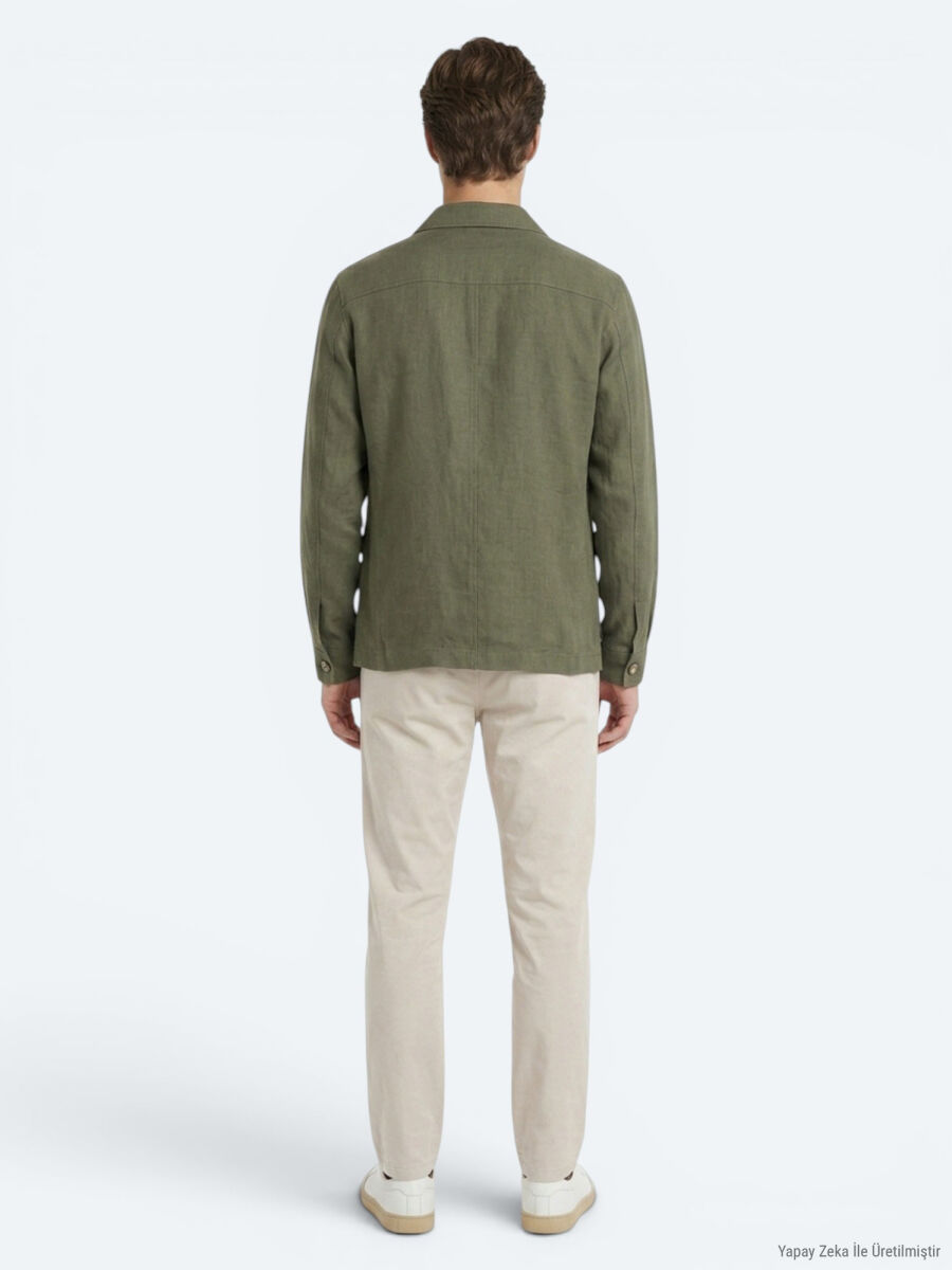 Khaki Overshirt - 5