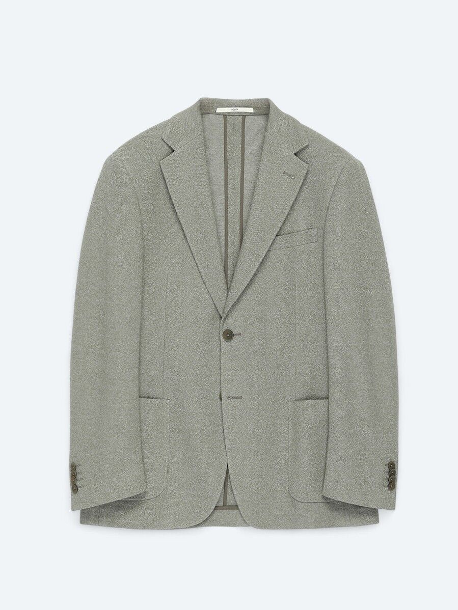 Khaki Patterned Modern Fit Cotton Blended Jacket - 6