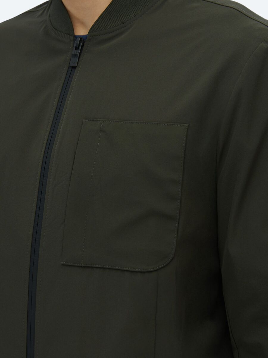 Khaki Regular Fit Lightweight Jacket - 5