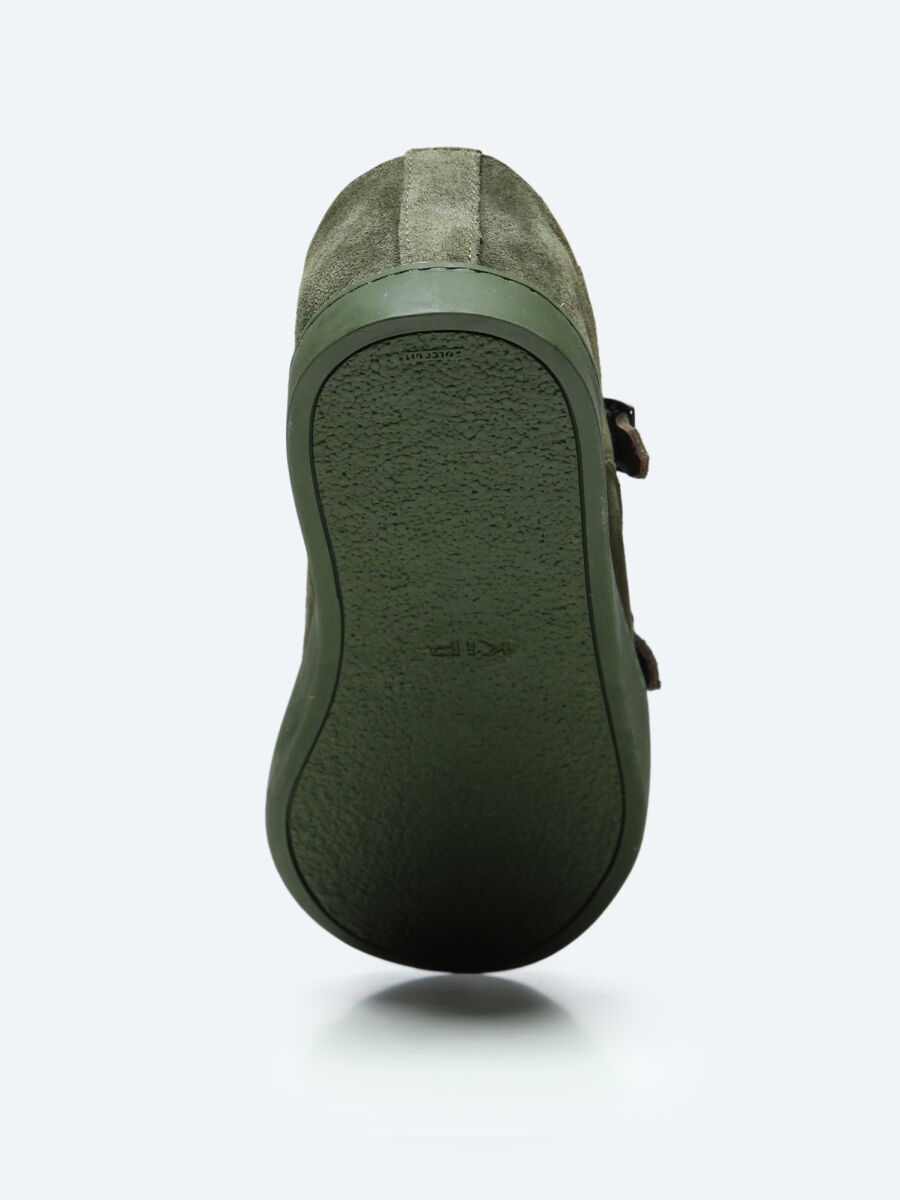 Khaki Suede Smart Casual Shoes - 5