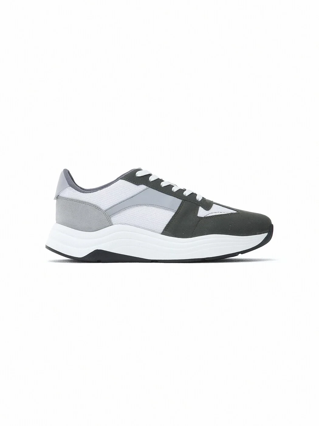 Khaki Suede Sport Sneaker - 1