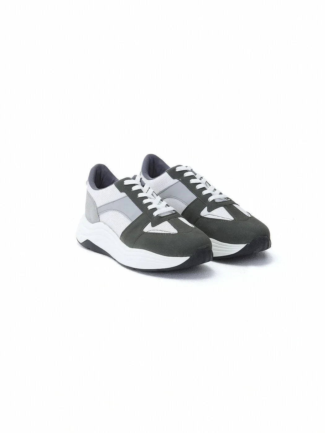 Khaki Suede Sport Sneaker - 2