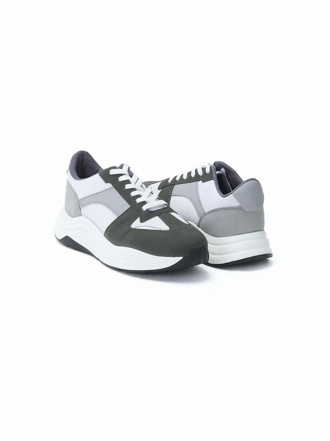 Khaki Suede Sport Sneaker - 3