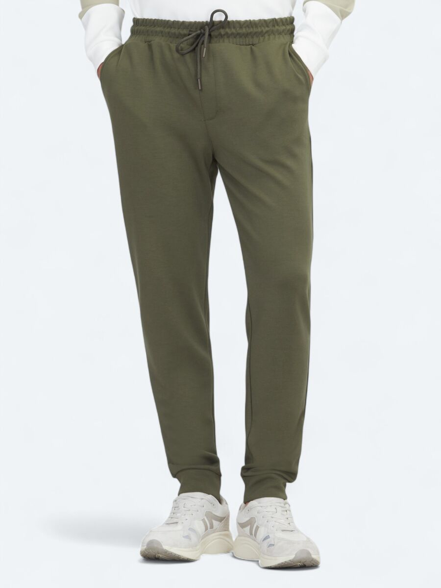 Khaki Sweat Pants - 2